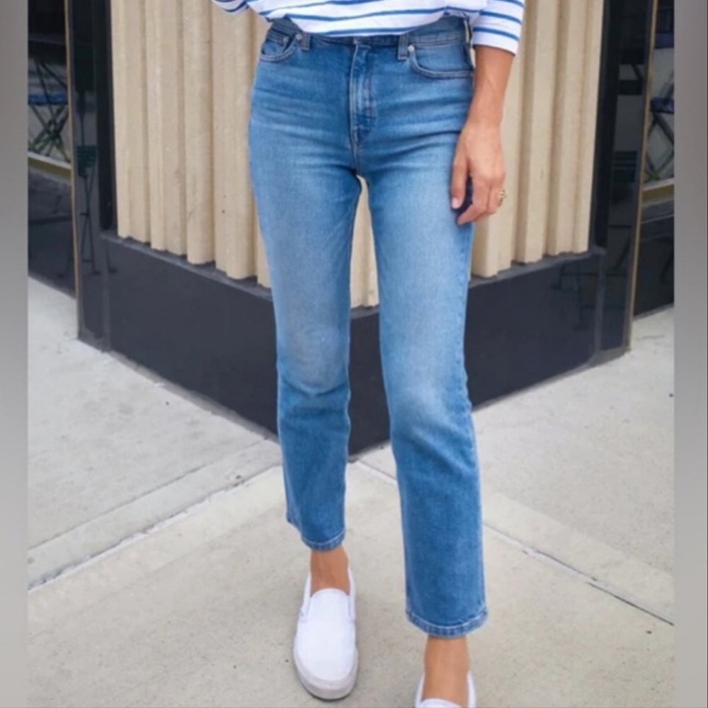 AYR Yes Yes Yes cropped jeans in Leisure (Light wash), 30, VGUC